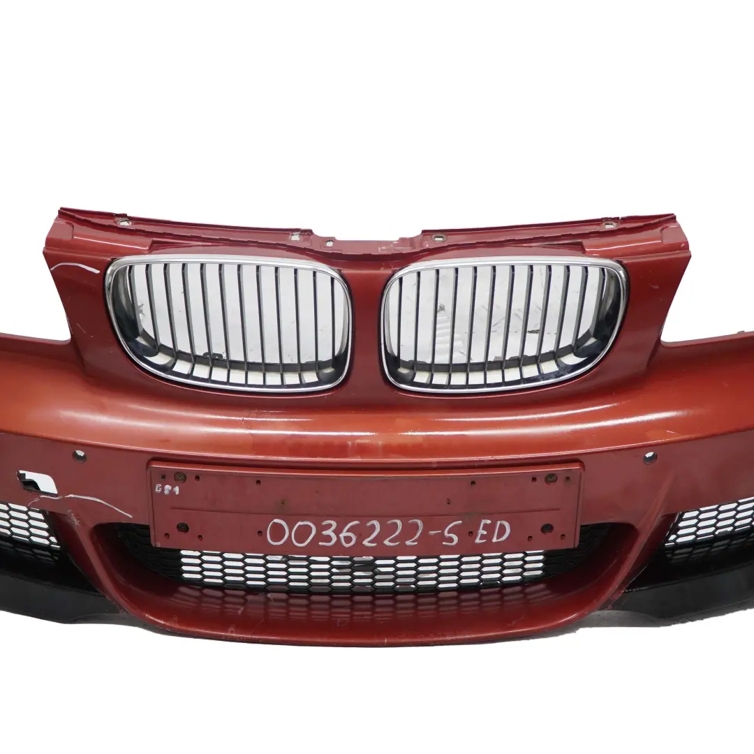 BMW 1 E82 E88 M Sport Front Bumper Trim Panel Sedonarot Sedona Red Metallic A79 - SKU 0036222-SED - Part number 0036219