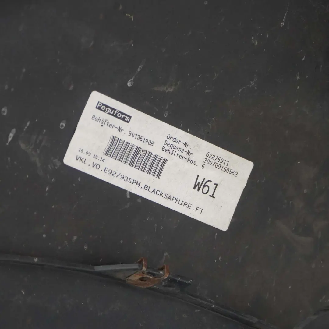 BMW 3 E92 E93 M Sport Stossfänger Vorn Titansilber Titan Silver - 354 - SKU 0036265-BS - Teilenummer 0036265