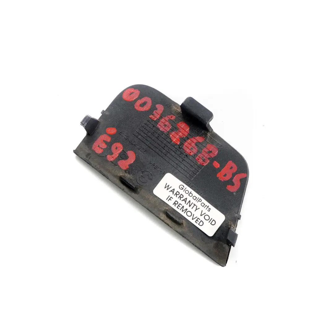 Towing Eye BMW E92 E93 M Sport Trim Panel Rear Bumper Flap Black Sapphire - 475 - SKU 0036268-BS - Part number 0036268