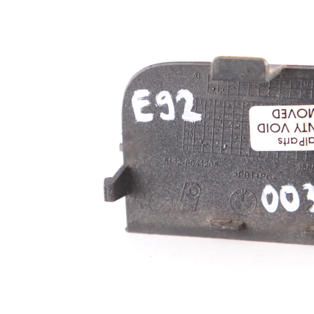 Towing Eye BMW E92 E93 M Sport Trim Panel Rear Bumper Flap Space Grey Metallic to with Part number 0036268 Towing Eye BMW E92 E93 M Sport Trim Panel Rear Bumper Flap Space Grey Metallic - SKU 0036268-SCG - Part number 0036268