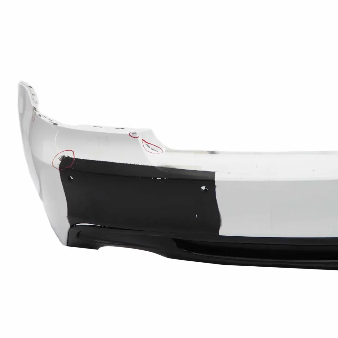 BMW E82 E88 M Sport Rear Bumper Trim Panel Alpinweiss Alpine White - 300 - SKU 0036311-AW1 - Part number 0036311