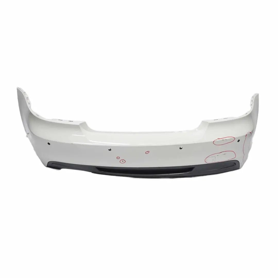 BMW E82 E88 Rear Bumper M Sport Trim Panel Alpinweiss Alpine White - 300 - SKU 0036311-AW2 - Part number 0036311