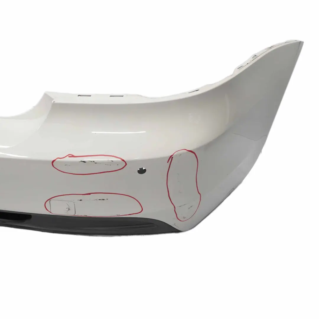Bumper M Sport Trim Panel Alpinweiss Alpine White - 300 to BMW E82 E88 Rear with Part number 0036311 BMW E82 E88 Rear Bumper M Sport Trim Panel Alpinweiss Alpine White - 300 - SKU 0036311-AW2 - Part number 0036311