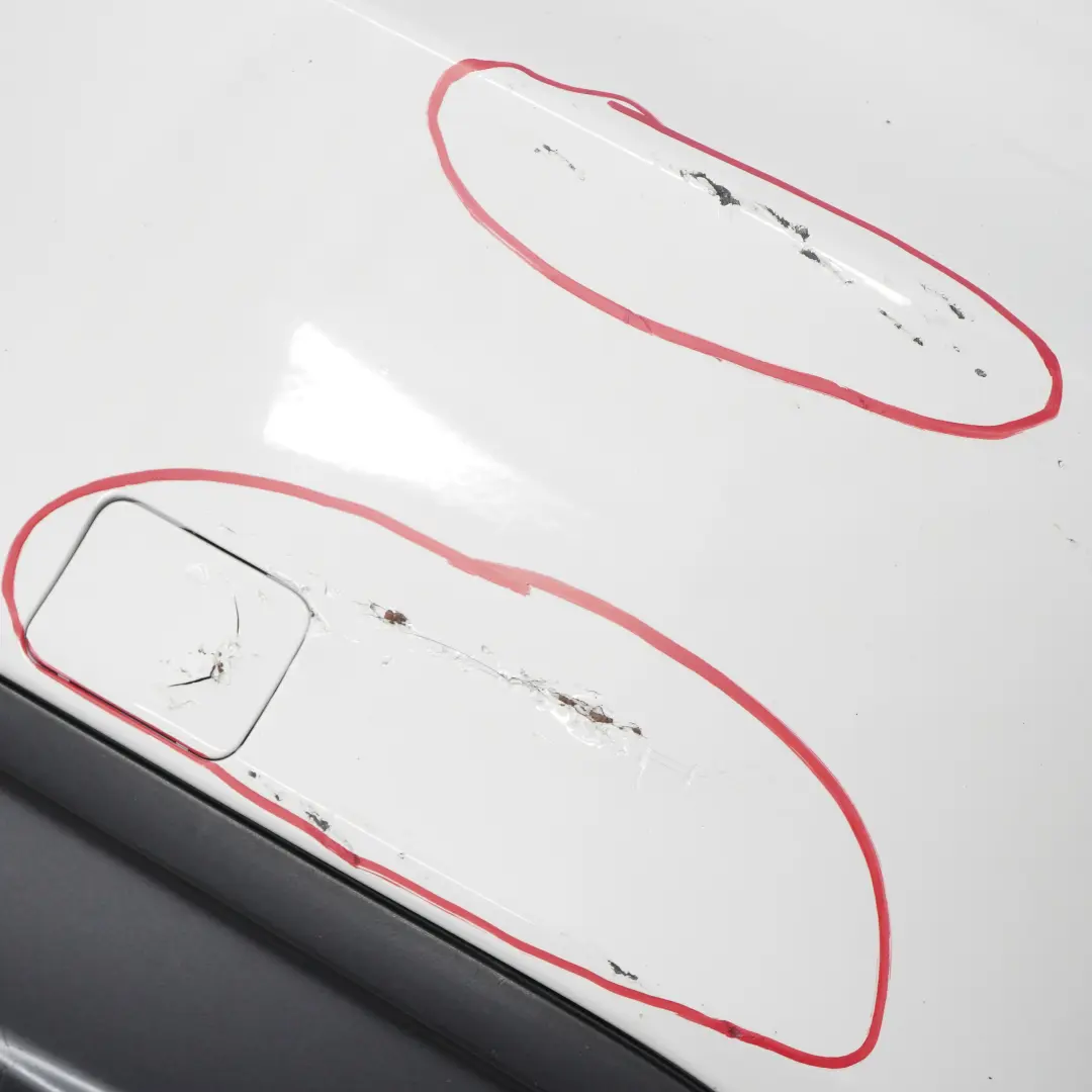 BMW E82 E88 Rear Bumper M Sport Trim Panel Alpinweiss Alpine White - 300 - SKU 0036311-AW2 - Part number 0036311