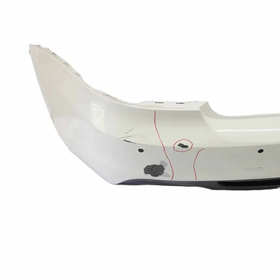 Bumper M Sport Trim Panel Alpinweiss Alpine White - 300 to BMW E82 E88 Rear with Part number 0036311 BMW E82 E88 Rear Bumper M Sport Trim Panel Alpinweiss Alpine White - 300 - SKU 0036311-AW3 - Part number 0036311