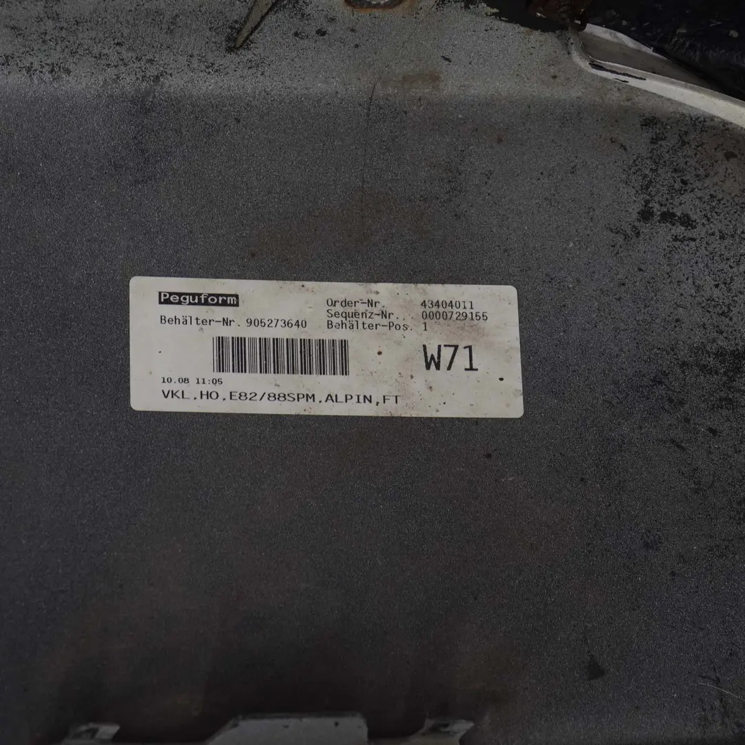 BMW E82 E88 Zderzak Tylny M-Pakiet Alpinweiss 300 - SKU 0036311-AW - Numer Części 0036311