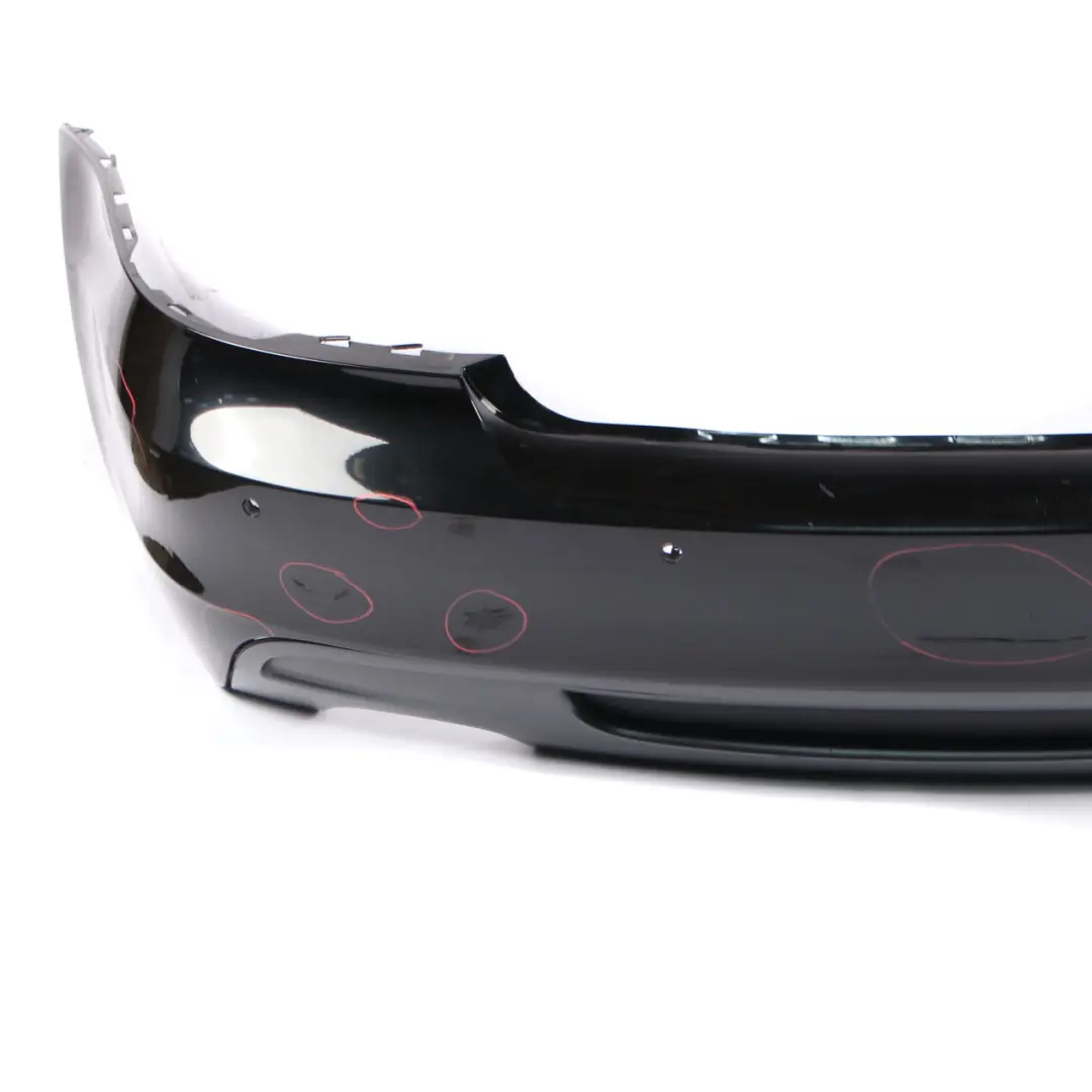 Bumper M Sport Trim Panel Cover Black Sapphire Metallic - 475 to BMW E82 E88 Rear with Part number 0036311 BMW E82 E88 Rear Bumper M Sport Trim Panel Cover Black Sapphire Metallic - 475 - SKU 0036311-BS - Part number 0036311