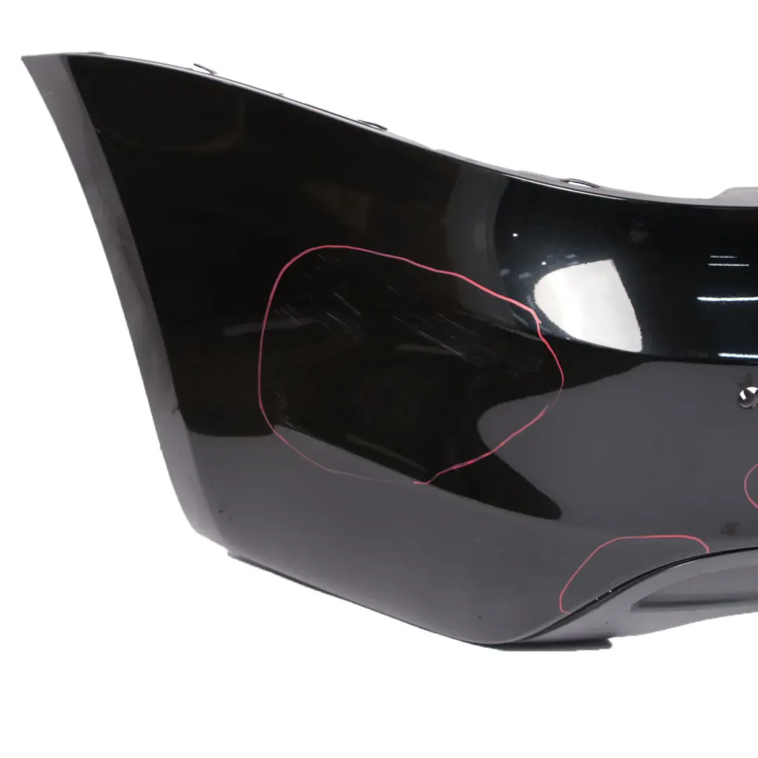 Bumper M Sport Trim Panel Cover Black Sapphire Metallic - 475 to BMW E82 E88 Rear with Part number 0036311 BMW E82 E88 Rear Bumper M Sport Trim Panel Cover Black Sapphire Metallic - 475 - SKU 0036311-BS - Part number 0036311