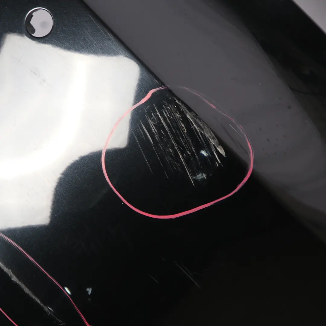 Bumper M Sport Trim Panel Cover Black Sapphire Metallic - 475 to BMW E82 E88 Rear with Part number 0036311 BMW E82 E88 Rear Bumper M Sport Trim Panel Cover Black Sapphire Metallic - 475 - SKU 0036311-BS - Part number 0036311