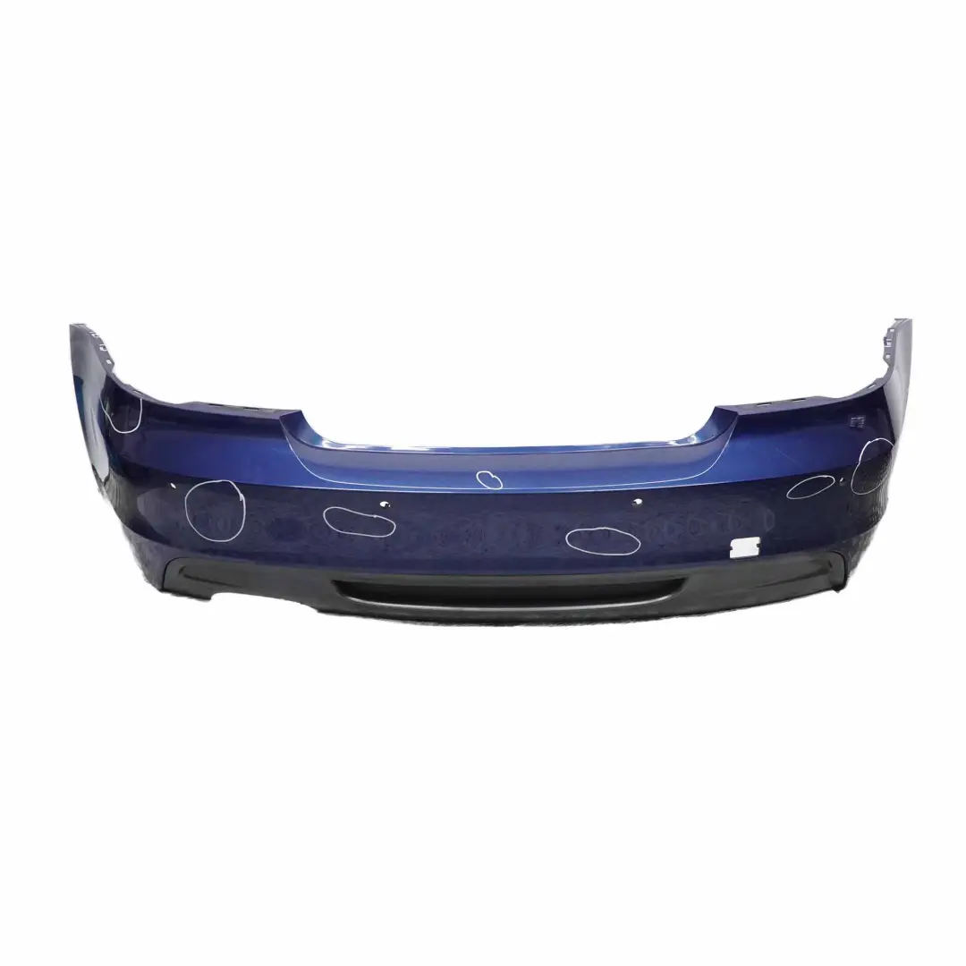 Bumper Trim Panel Le Mans Blue Metallic - 381 to BMW E82 E88 M Sport Rear with Part number 0036311 BMW E82 E88 M Sport Rear Bumper Trim Panel Le Mans Blue Metallic - 381 - SKU 0036311-LMB1 - Part number 0036311