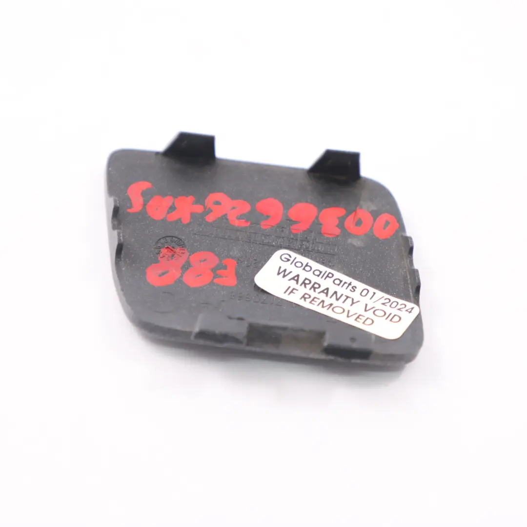 Bumper Flap BMW E82 E88 Towing Eye Hook Cover Kaschmir Silver A72 7170666 to Rear with Part number 0036626 Rear Bumper Flap BMW E82 E88 Towing Eye Hook Cover Kaschmir Silver A72 7170666 - SKU 0036626-KAS - Part number 0036626