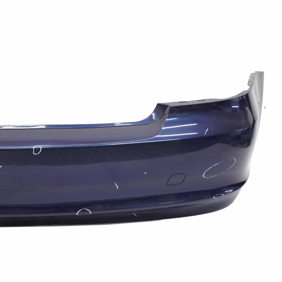 BMW E82 E88 Rear Bumper Trim Panel Tiefseeblau Deep Sea Blue Metallic - A76 - SKU 0036627-DSB - Part number 0036627