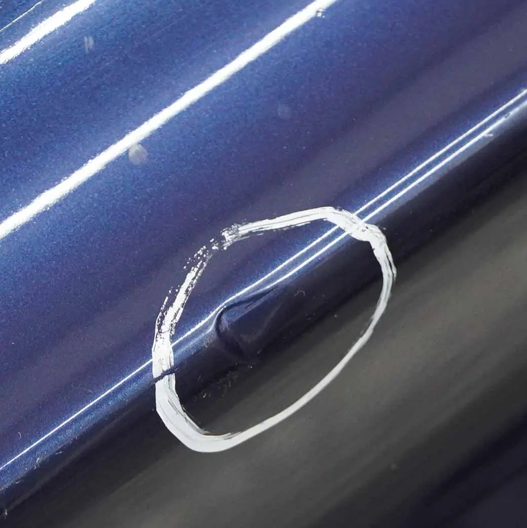 BMW E82 E88 Rear Bumper Trim Panel Tiefseeblau Deep Sea Blue Metallic - A76 - SKU 0036627-DSB - Part number 0036627