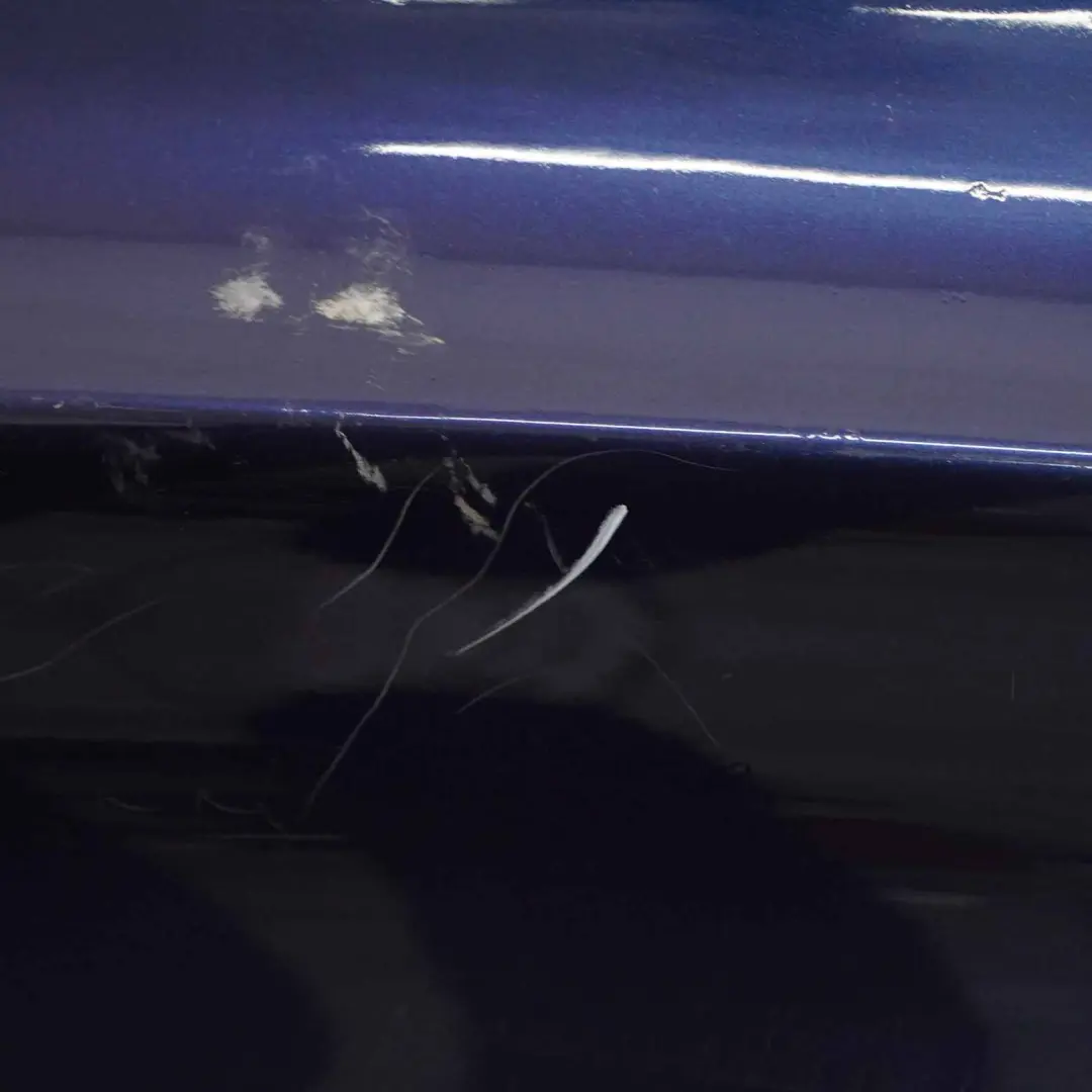 Bumper Trim Panel Tiefseeblau Deep Sea Blue Metallic - A76 to BMW E82 E88 Rear with Part number 0036627 BMW E82 E88 Rear Bumper Trim Panel Tiefseeblau Deep Sea Blue Metallic - A76 - SKU 0036627-DSB - Part number 0036627