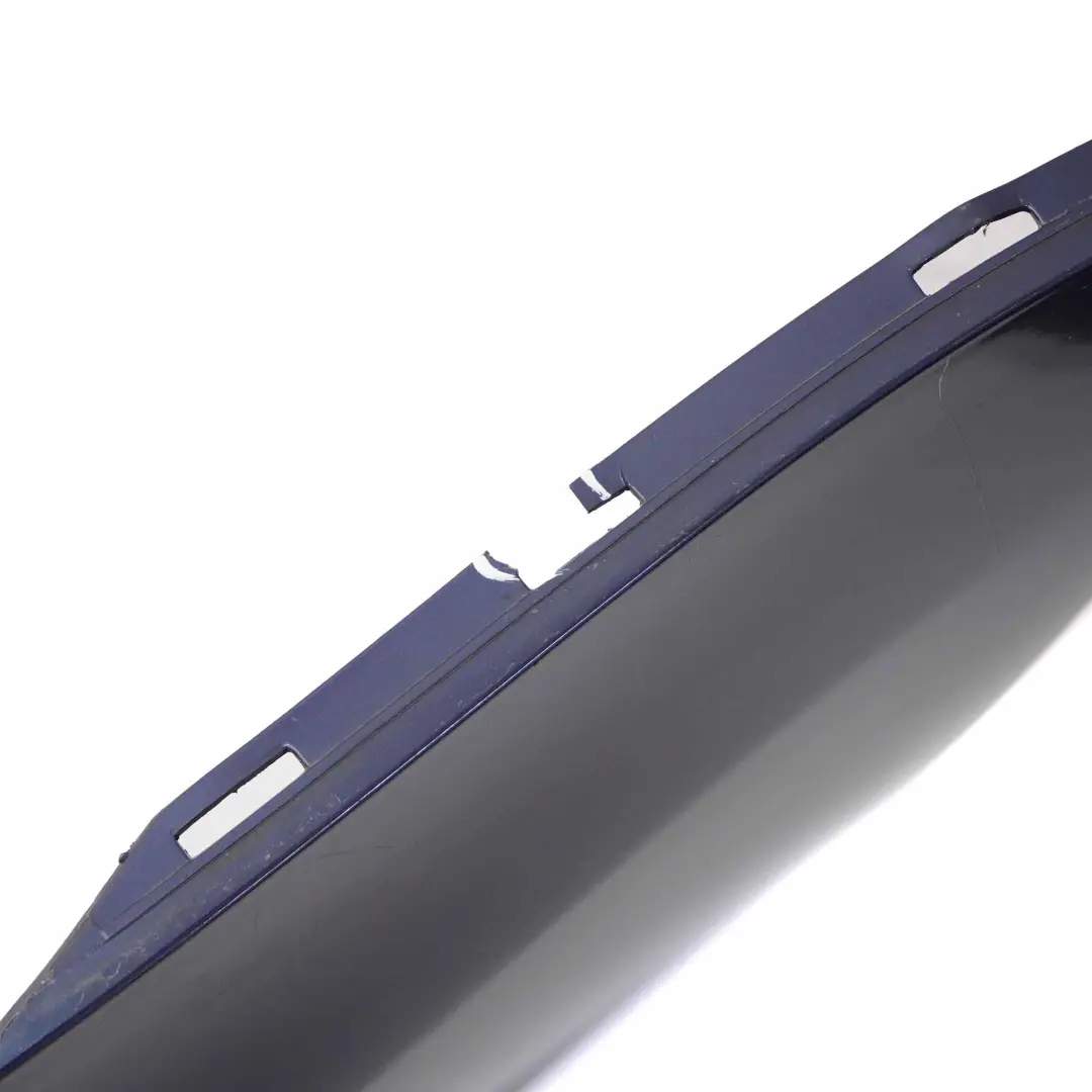 BMW E82 E88 Rear Bumper Trim Panel Tiefseeblau Deep Sea Blue Metallic - A76 - SKU 0036627-DSB - Part number 0036627