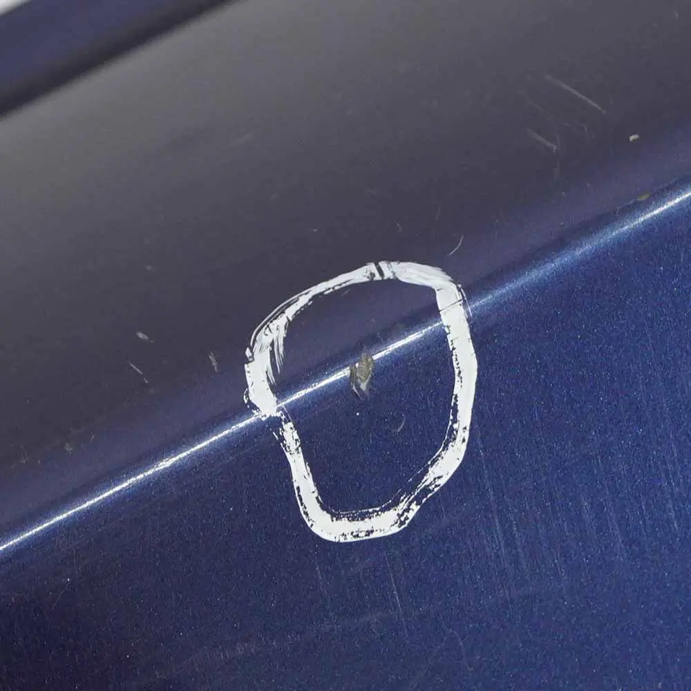 BMW E82 E88 Rear Bumper Trim Panel Tiefseeblau Deep Sea Blue Metallic - A76 - SKU 0036627-DSB - Part number 0036627