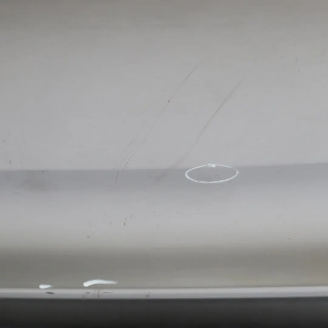 Bumper BMW E82 E88 Trim Panel Cover Kaschmirsilber Cashmere Silver - A72 to Rear with Part number 0036630 Rear Bumper BMW E82 E88 Trim Panel Cover Kaschmirsilber Cashmere Silver - A72 - SKU 0036630-KAS1 - Part number 0036630