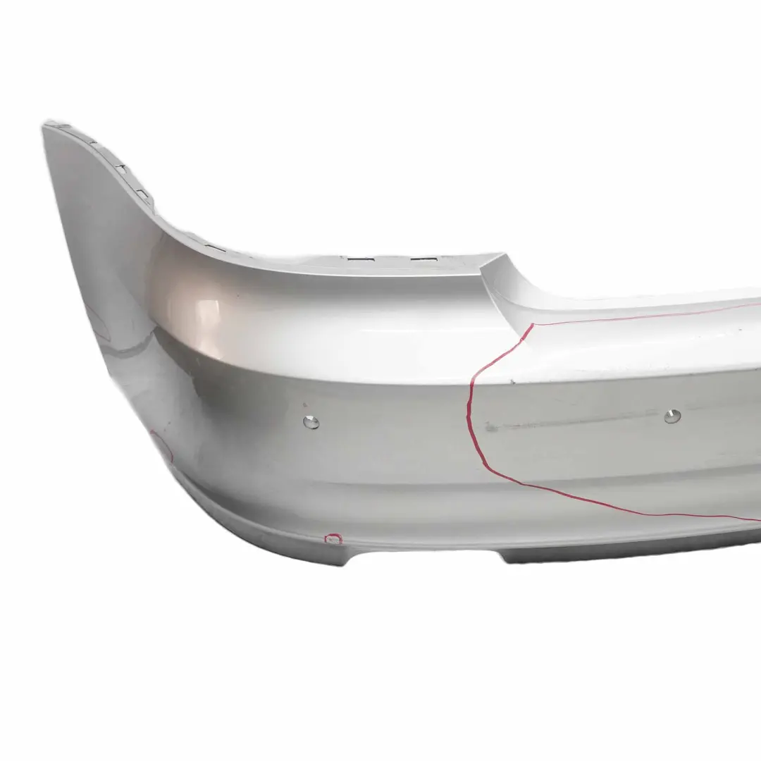 Bumper Trim Panel PDC Titansilber Titan Silver Metallic - 354 to BMW E82 E88 Rear with Part number 0036630 BMW E82 E88 Rear Bumper Trim Panel PDC Titansilber Titan Silver Metallic - 354 - SKU 0036630-TS - Part number 0036630