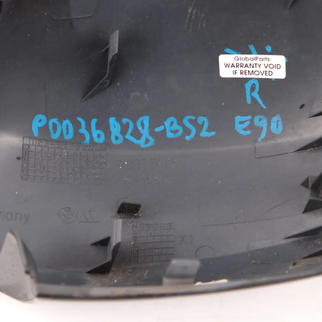 BMW E90 E91 LCI Housse de rétroviseur Cache droit Noir Sapphire 475 - SKU 0036828-BS2 - Numéro de pièce 0036828