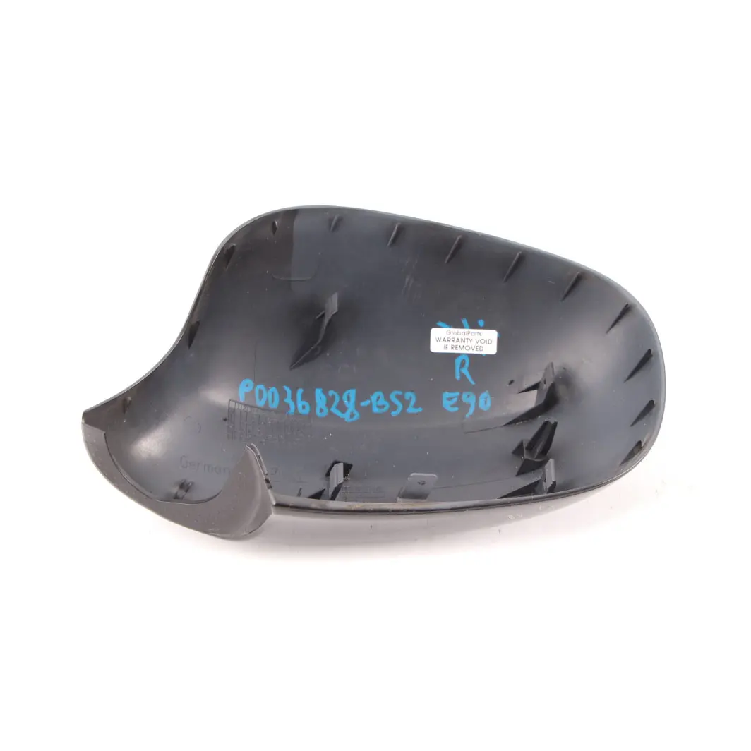  Wing Mirror Cover BMW E90 E91 LCI Right O/S Cap Casing Black Sapphire 475 - SKU 0036828-BS2 - Part number 0036828