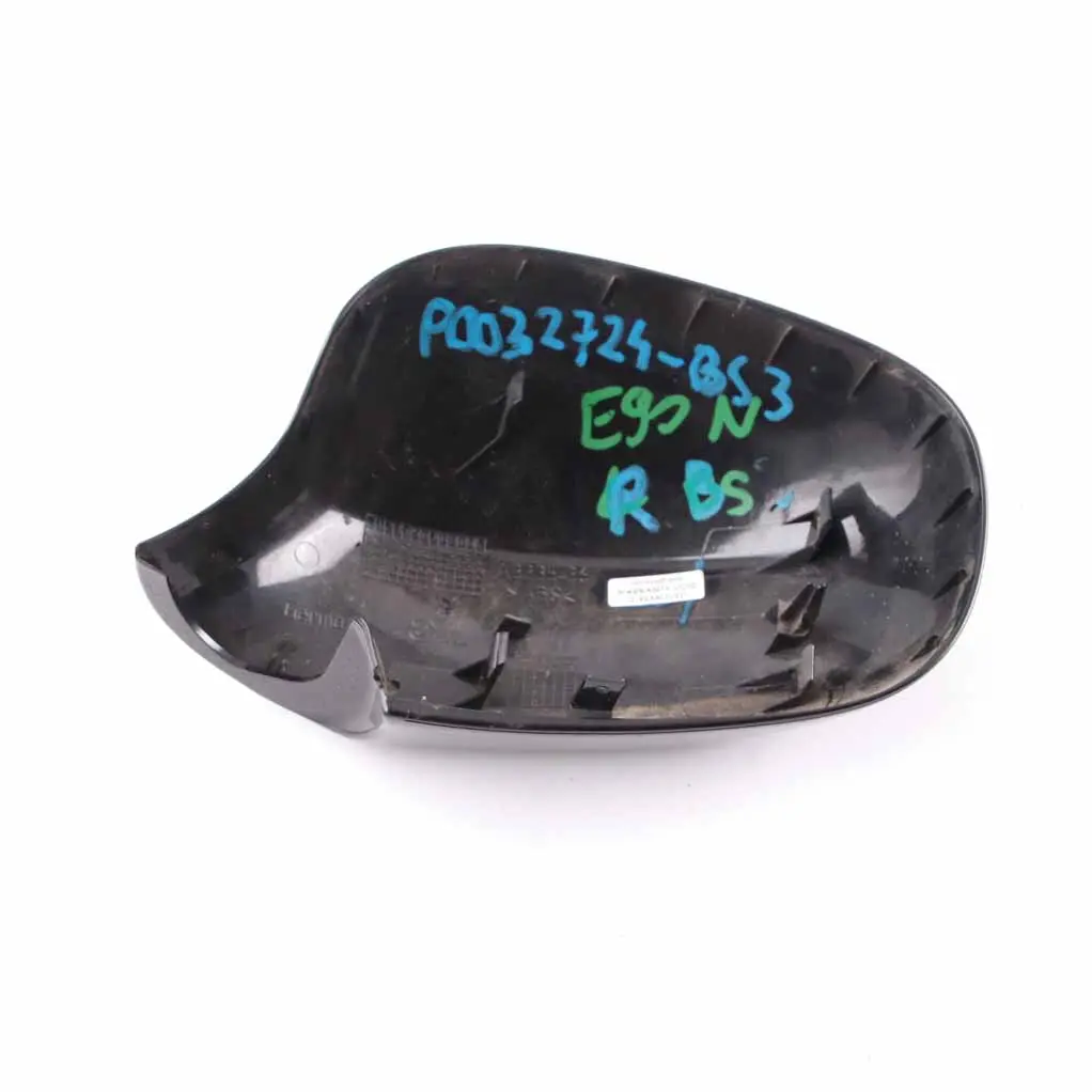  Wing Mirror Cover BMW E90 E91 LCI Right O/S Cap Casing Black Sapphire - SKU 0036828-BS3 - Part number 0036828