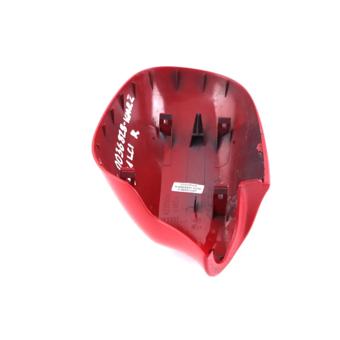 Wing Mirror Cover BMW E90 E91 LCI Right Cap O/S Karmesinrot Crimson Red A61 to with Part number 0036828 Wing Mirror Cover BMW E90 E91 LCI Right Cap O/S Karmesinrot Crimson Red A61 - SKU 0036828-KAR2 - Part number 0036828