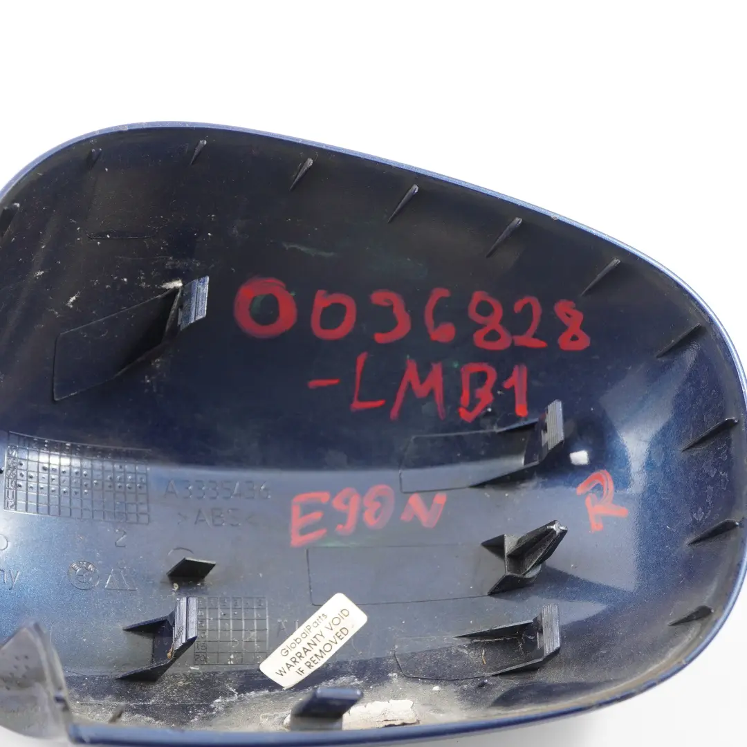 Tapa Derecha Carcasa Espejo Retrovisor Le Mans Azul - 381 para BMW E90 E91 LCI con número de pieza 0036828 BMW E90 E91 LCI Tapa Derecha Carcasa Espejo Retrovisor Le Mans Azul - 381 - SKU 0036828-LMB1 - Número de pieza 0036828