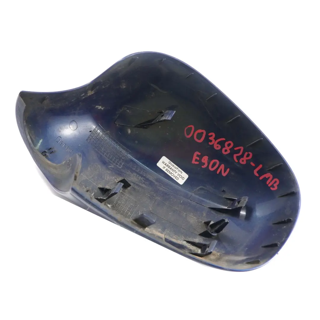 Right Cover Cap O/S Casing Wing Mirror Le Mans Blue - 381 to BMW E90 E91 LCI with Part number 0036828 BMW E90 E91 LCI Right Cover Cap O/S Casing Wing Mirror Le Mans Blue - 381 - SKU 0036828-LMB - Part number 0036828
