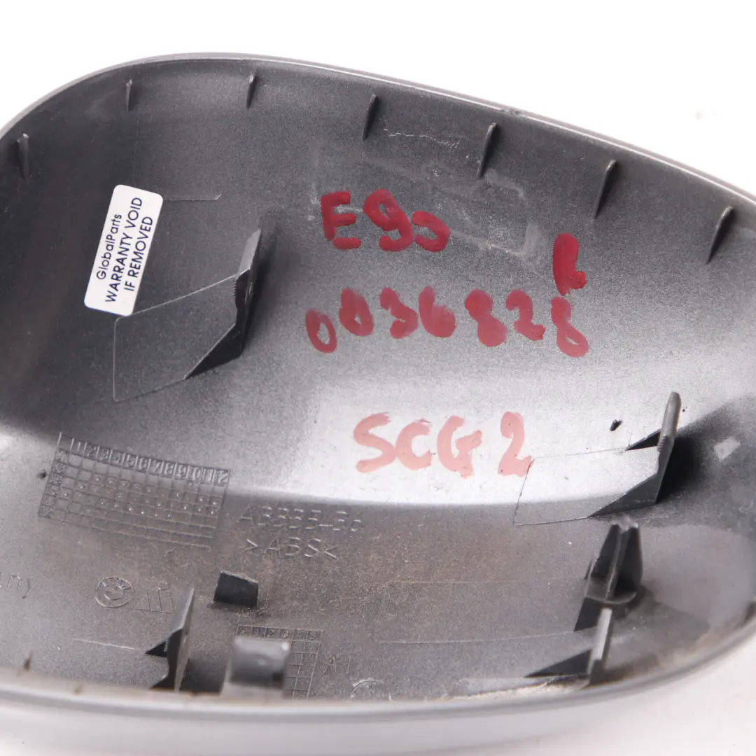  Wing Mirror Cover BMW E90 E91 LCI Right Cap O/S Casing Spacegrau Grey A52 - SKU 0036828-SCG2 - Part number 0036828