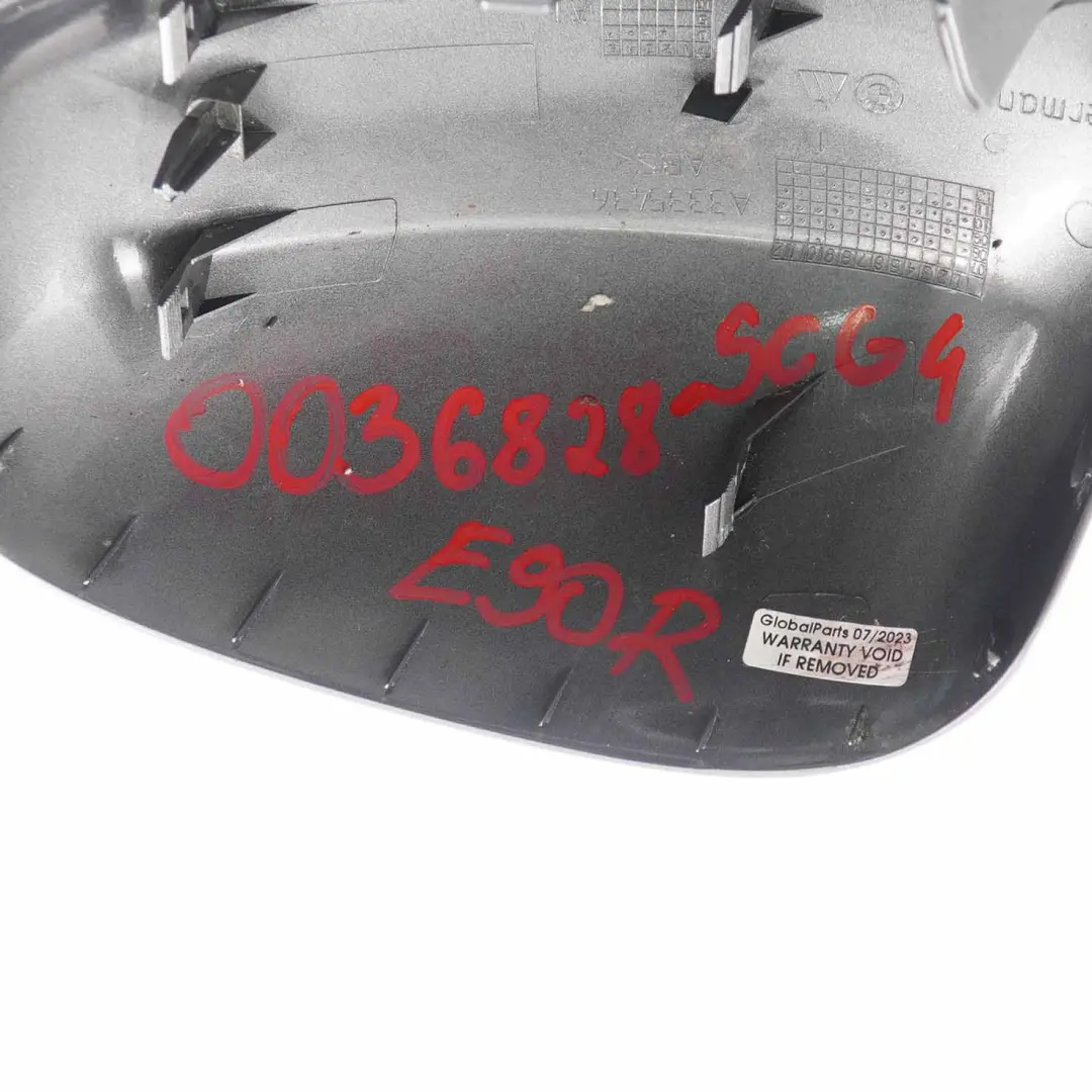 Housse de rétroviseur BMW E90 E91 LCI Capot droit Casing Spacegrau Gris A52 pour à propos du numéro de pièce 0036828 Housse de rétroviseur BMW E90 E91 LCI Capot droit Casing Spacegrau Gris A52 - SKU 0036828-SCG4 - Numéro de pièce 0036828