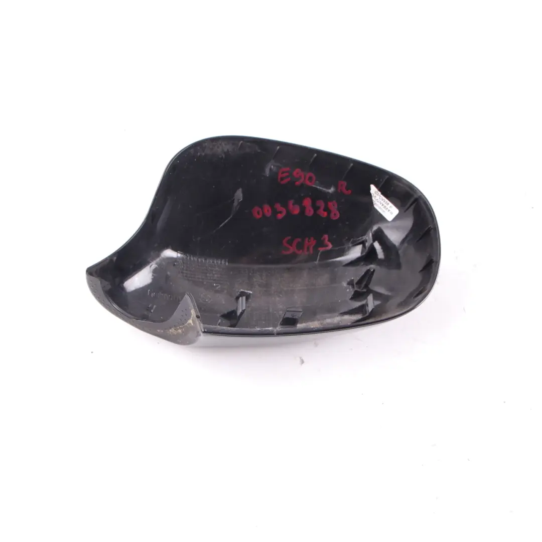 Wing Mirror Cover BMW E90 E91 LCI Right Cap O/S Casing Schwarz Black to with Part number 0036828 Wing Mirror Cover BMW E90 E91 LCI Right Cap O/S Casing Schwarz Black - SKU 0036828-SCH3 - Part number 0036828