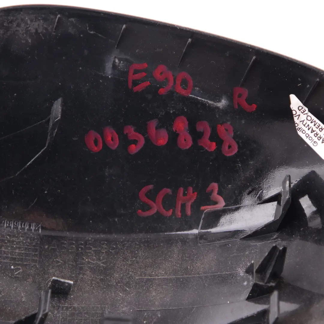 Wing Mirror Cover BMW E90 E91 LCI Right Cap O/S Casing Schwarz Black to with Part number 0036828 Wing Mirror Cover BMW E90 E91 LCI Right Cap O/S Casing Schwarz Black - SKU 0036828-SCH3 - Part number 0036828