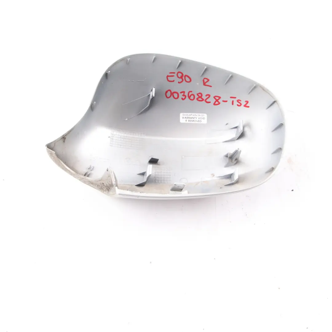 Wing Mirror Cover BMW E90 E91 LCI Cap Casing Right O/S Titansilber Silver - 354 to with Part number 0036828 Wing Mirror Cover BMW E90 E91 LCI Cap Casing Right O/S Titansilber Silver - 354 - SKU 0036828-TS2 - Part number 0036828