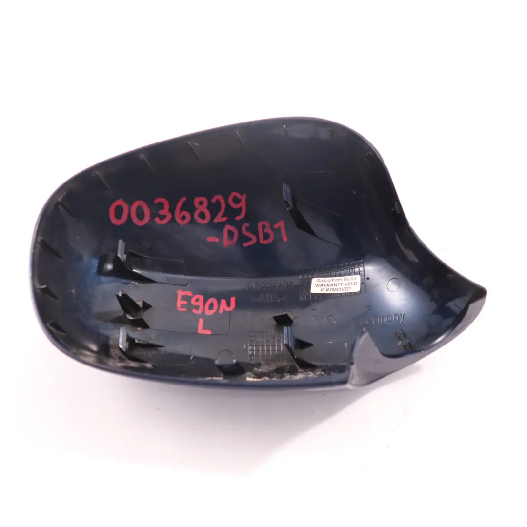 Tapa Espejo BMW E90 E91 LCI Carcasa Izquierda Tiefseeblau Deep Sea Azul A76 para con número de pieza 0036829 Tapa Espejo BMW E90 E91 LCI Carcasa Izquierda Tiefseeblau Deep Sea Azul A76 - SKU 0036829-DSB1 - Número de pieza 0036829