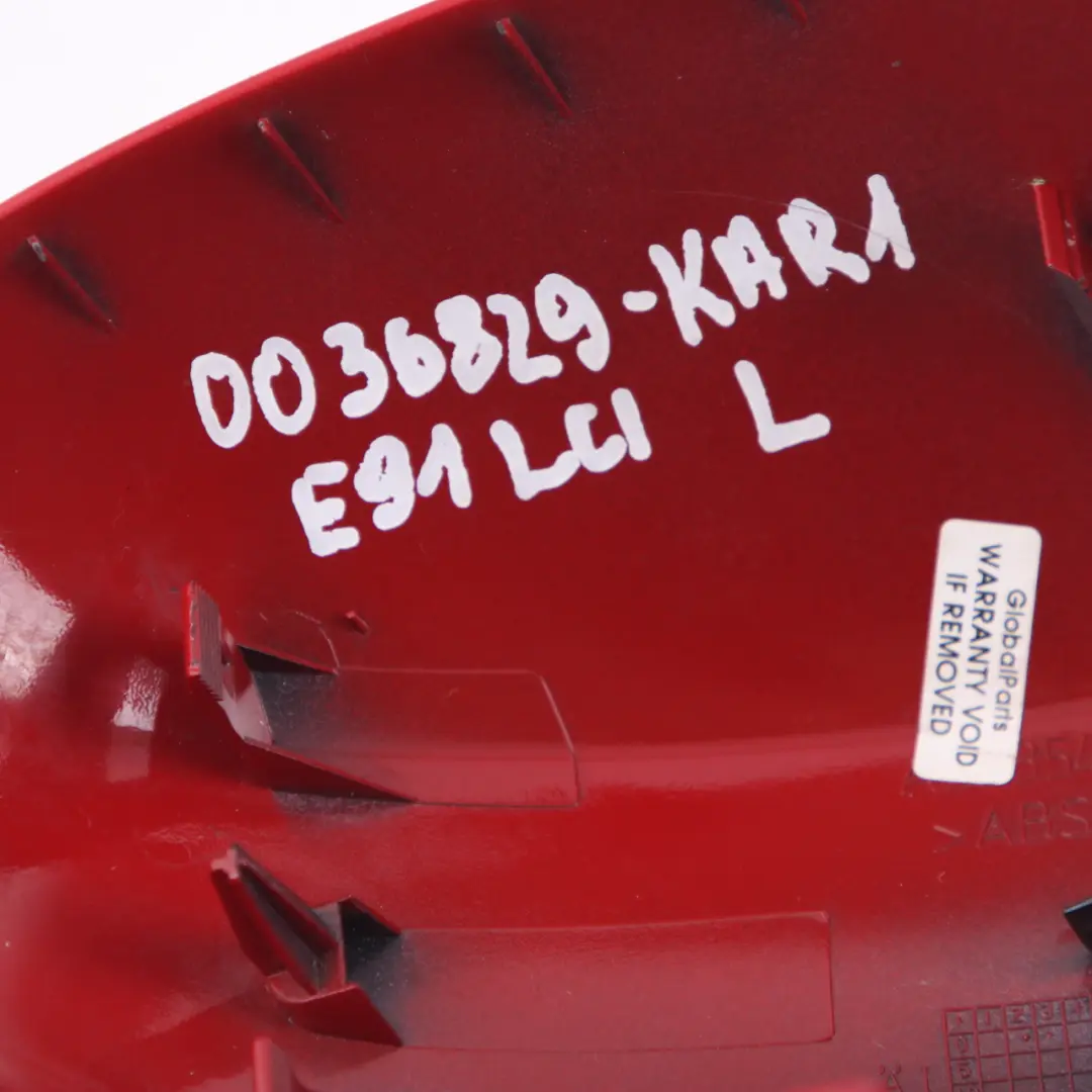 Wing Mirror Cover BMW E90 E91 LCI Left Cap N/S Casing Karmesinrot Crimson Red to with Part number 0036829 Wing Mirror Cover BMW E90 E91 LCI Left Cap N/S Casing Karmesinrot Crimson Red - SKU 0036829-KAR1 - Part number 0036829