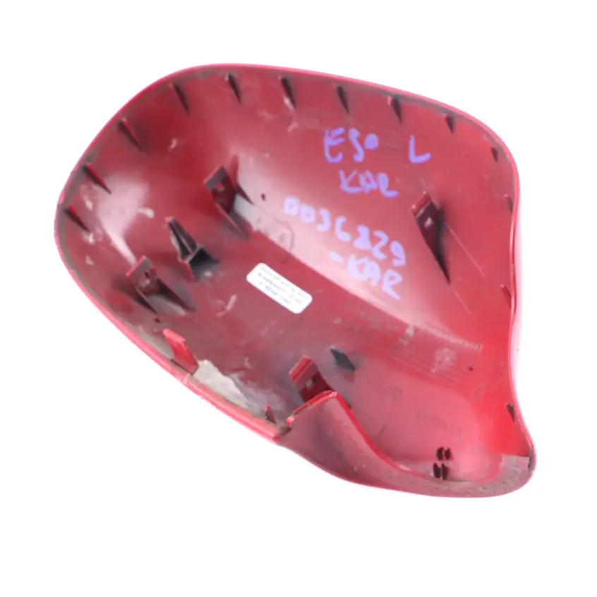 BMW E90 LCI Tapa Izquierda Carcasa Espejo Retrovisor Karmesinrot Rojo Carmesi - SKU 0036829-KAR - Número de pieza 0036829