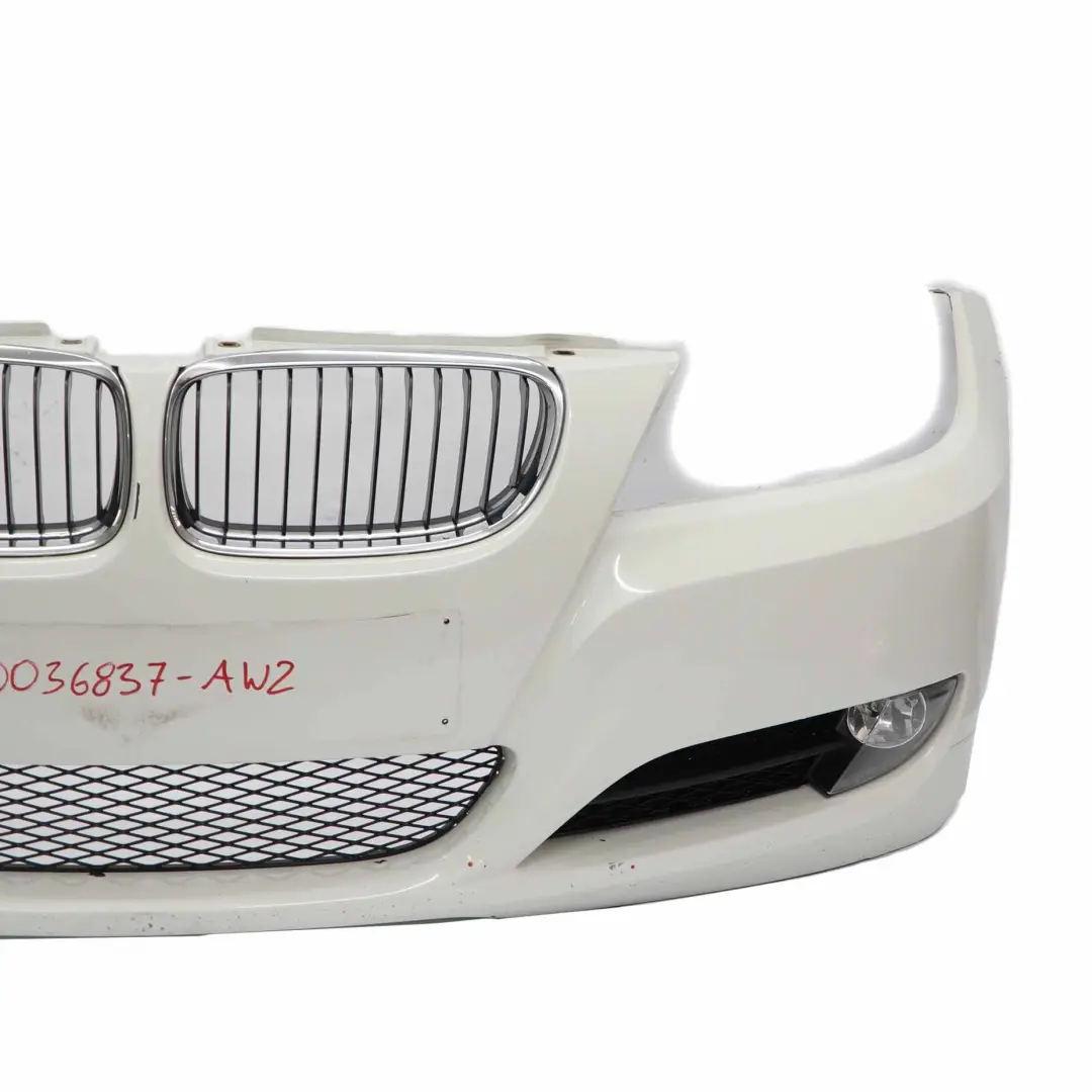 Front Bumper Trim Panel Complete Alpinweiss 3 White - 300 to BMW E90 LCI with Part number 0036837 BMW E90 LCI Front Bumper Trim Panel Complete Alpinweiss 3 White - 300 - SKU 0036837-AW2 - Part number 0036837