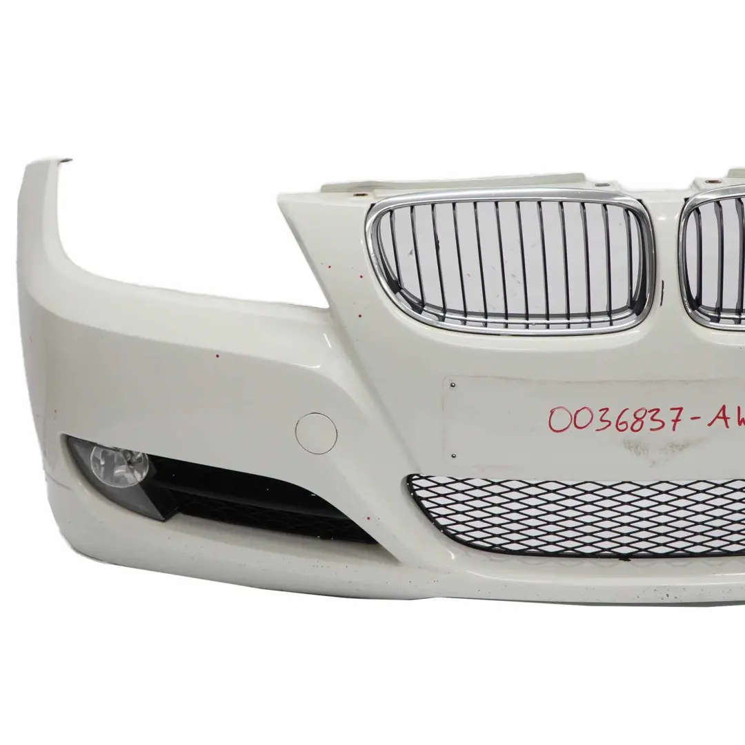 Front Bumper Trim Panel Complete Alpinweiss 3 White - 300 to BMW E90 LCI with Part number 0036837 BMW E90 LCI Front Bumper Trim Panel Complete Alpinweiss 3 White - 300 - SKU 0036837-AW2 - Part number 0036837