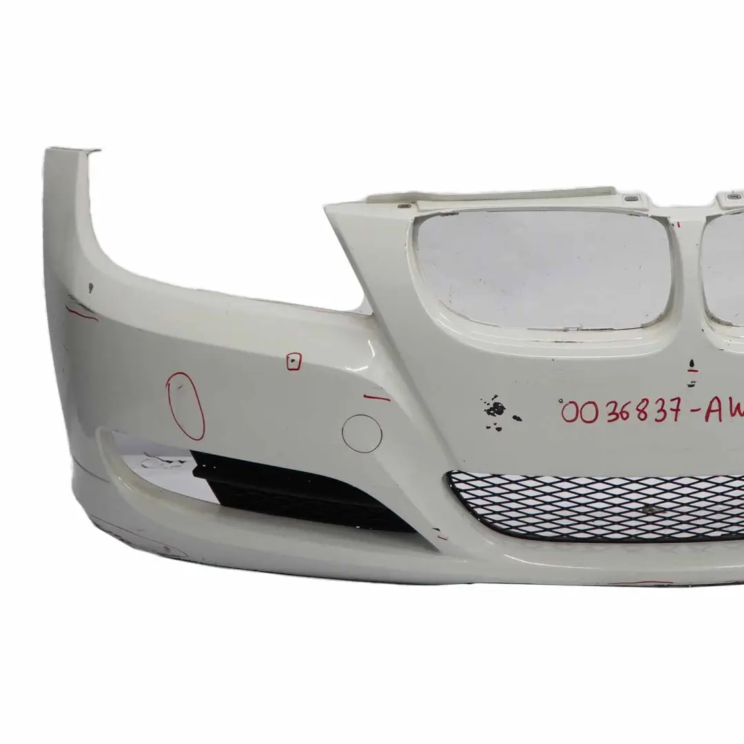Front Bumper Trim Panel Complete Alpinweiss 3 White - 300 to BMW E90 LCI with Part number 0036837 BMW E90 LCI Front Bumper Trim Panel Complete Alpinweiss 3 White - 300 - SKU 0036837-AW3 - Part number 0036837