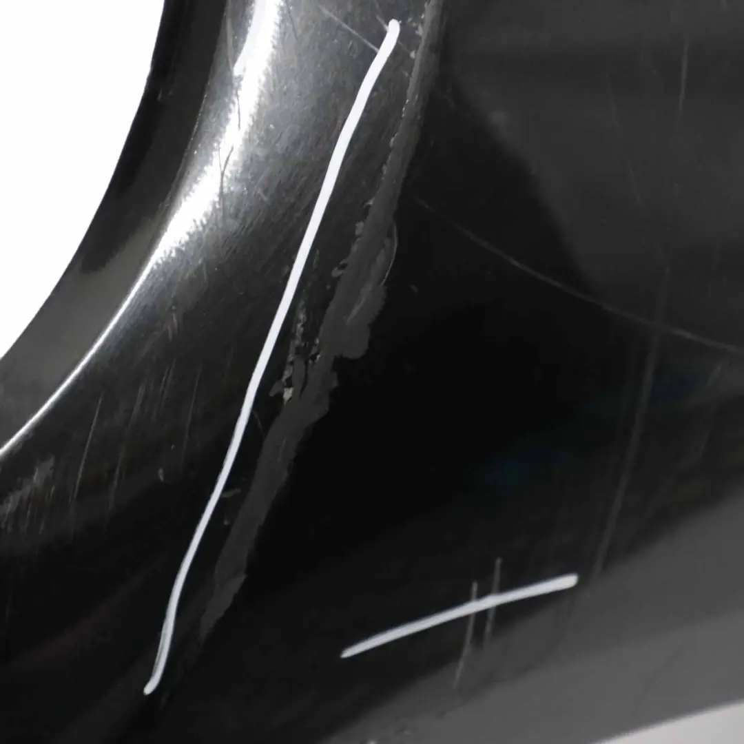 BMW E90 LCI Front Bumper Trim Panel Black Sapphire Metallic - 475 - SKU 0036837-BS1 - Part number 0036837