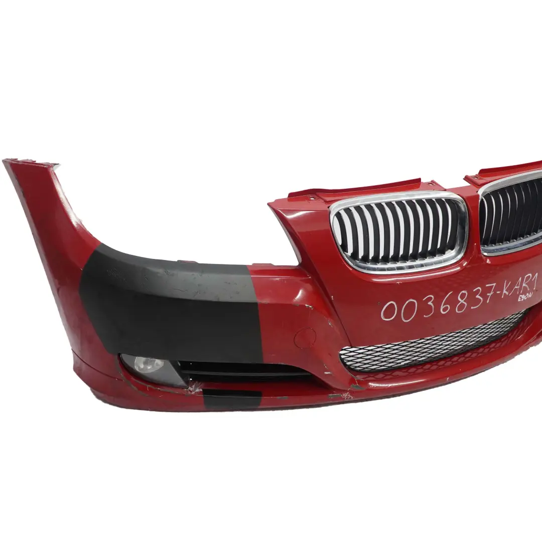 Complete Front Bumper Trim Panel Karmesinrot Crimson Red A61 to BMW 3 E90 E91 LCI with Part number 0036837 BMW 3 E90 E91 LCI Complete Front Bumper Trim Panel Karmesinrot Crimson Red A61 - SKU 0036837-KAR1 - Part number 0036837