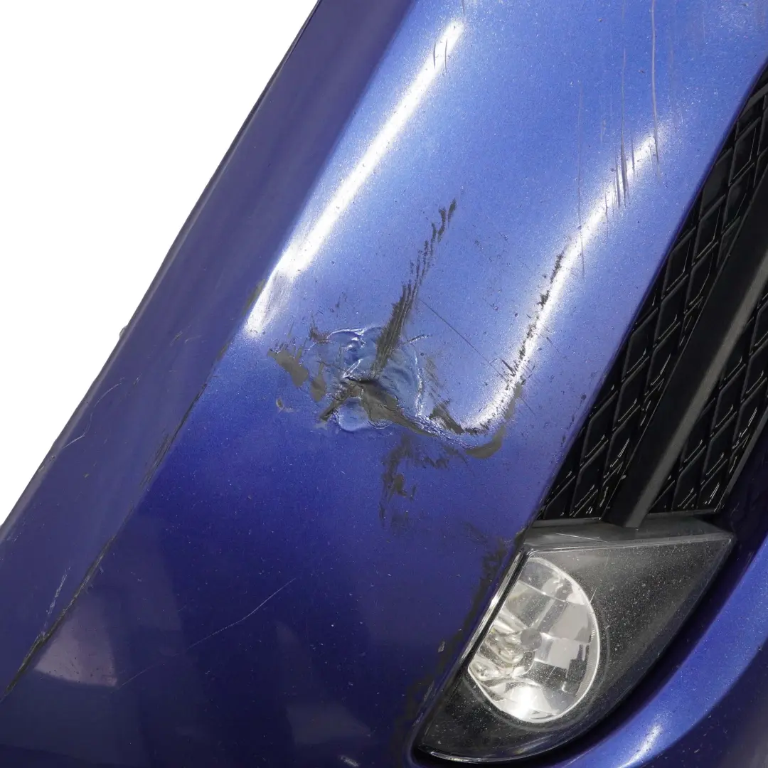 BMW 3 E90 E91 LCI Complete Front Bumper Trim Panel Montegoblau Blue - A51 - SKU 0036837-MTB - Part number 0036837
