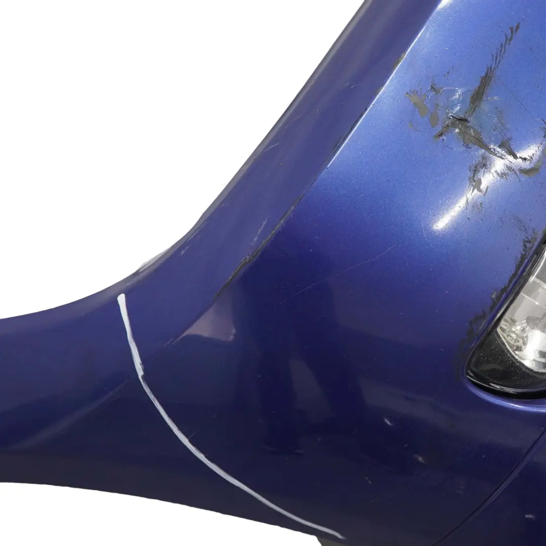 BMW 3 E90 E91 LCI Complete Front Bumper Trim Panel Montegoblau Blue - A51 - SKU 0036837-MTB - Part number 0036837
