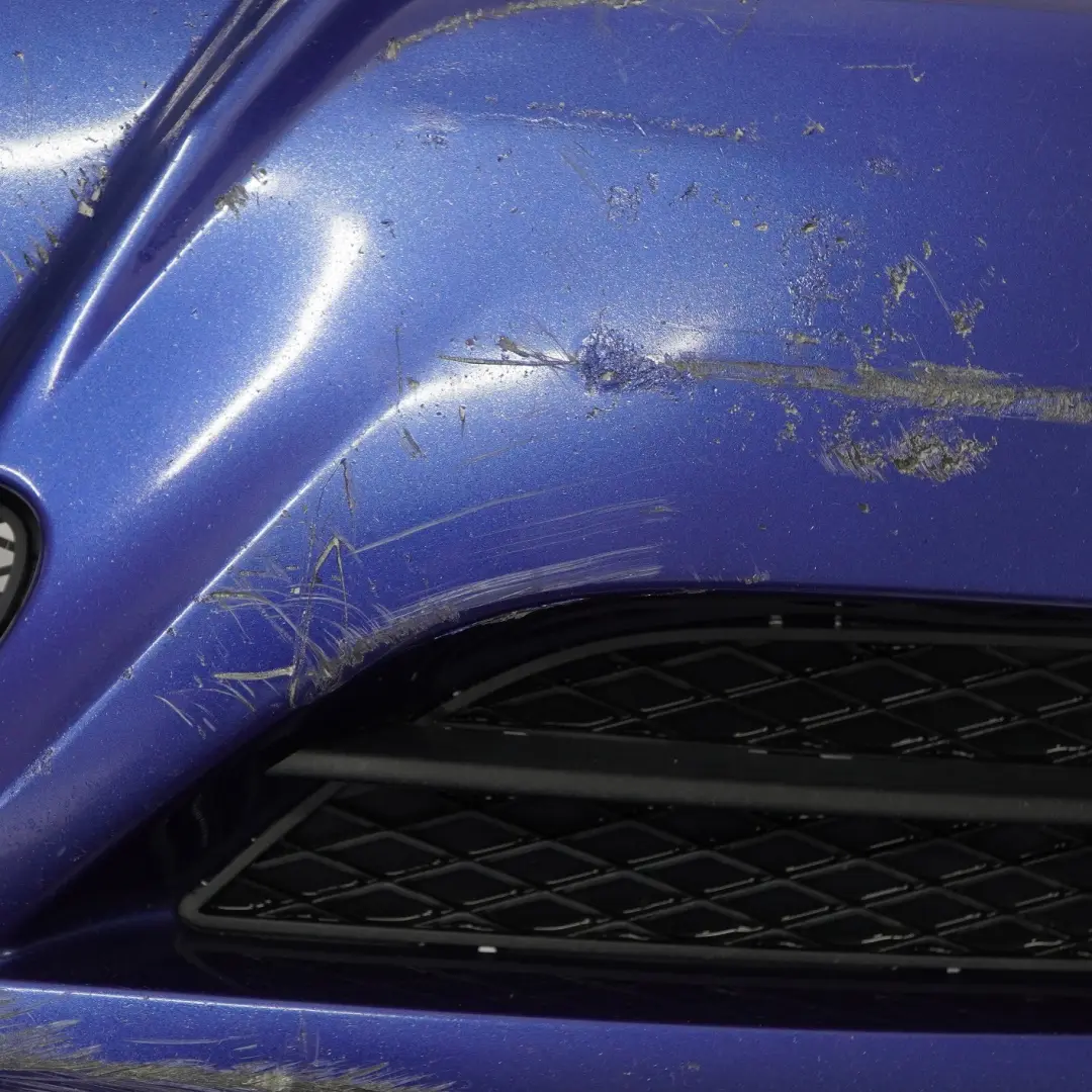 BMW 3 E90 E91 LCI Complete Front Bumper Trim Panel Montegoblau Blue - A51 - SKU 0036837-MTB - Part number 0036837