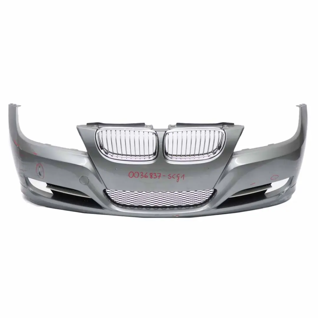 BMW E90 E91 LCI Front Bumper Trim Panel Complete Spacegrau Grey - A52 - SKU 0036837-SCG1 - Part number 0036837