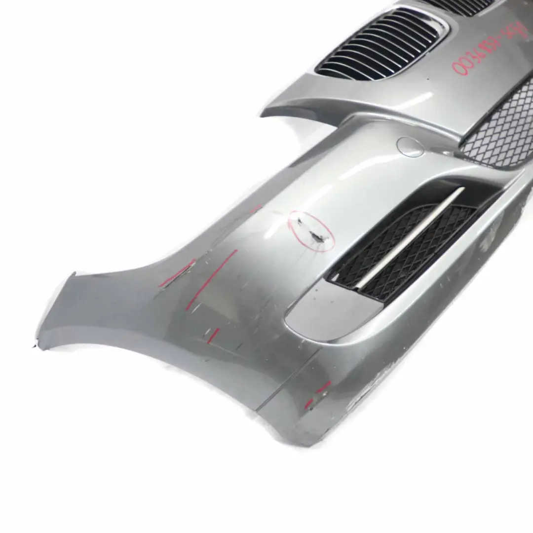 BMW E90 E91 LCI Front Bumper Trim Panel Complete Spacegrau Grey - A52 - SKU 0036837-SCG1 - Part number 0036837
