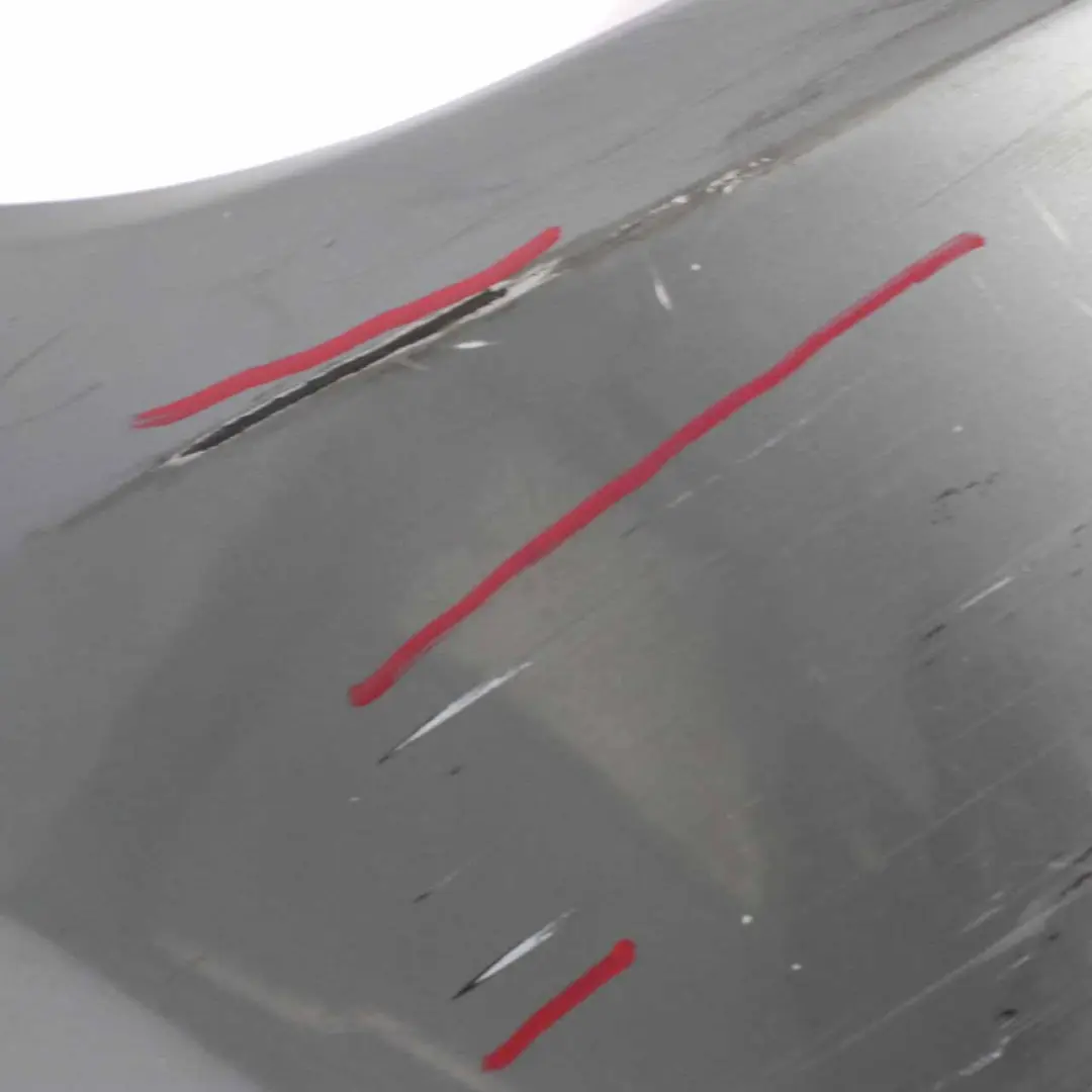 BMW E90 E91 LCI Front Bumper Trim Panel Complete Spacegrau Grey - A52 - SKU 0036837-SCG1 - Part number 0036837