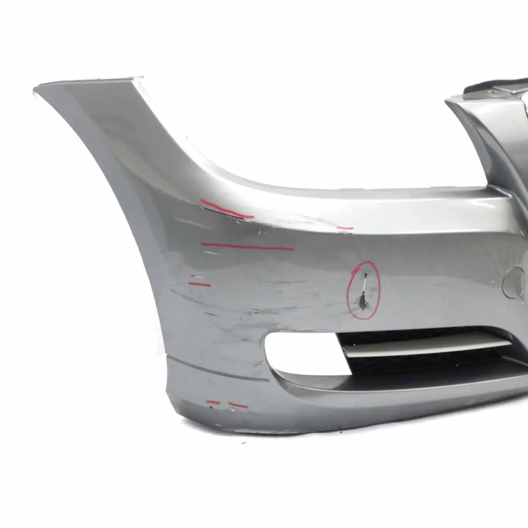 BMW E90 E91 LCI Front Bumper Trim Panel Complete Spacegrau Grey - A52 - SKU 0036837-SCG1 - Part number 0036837