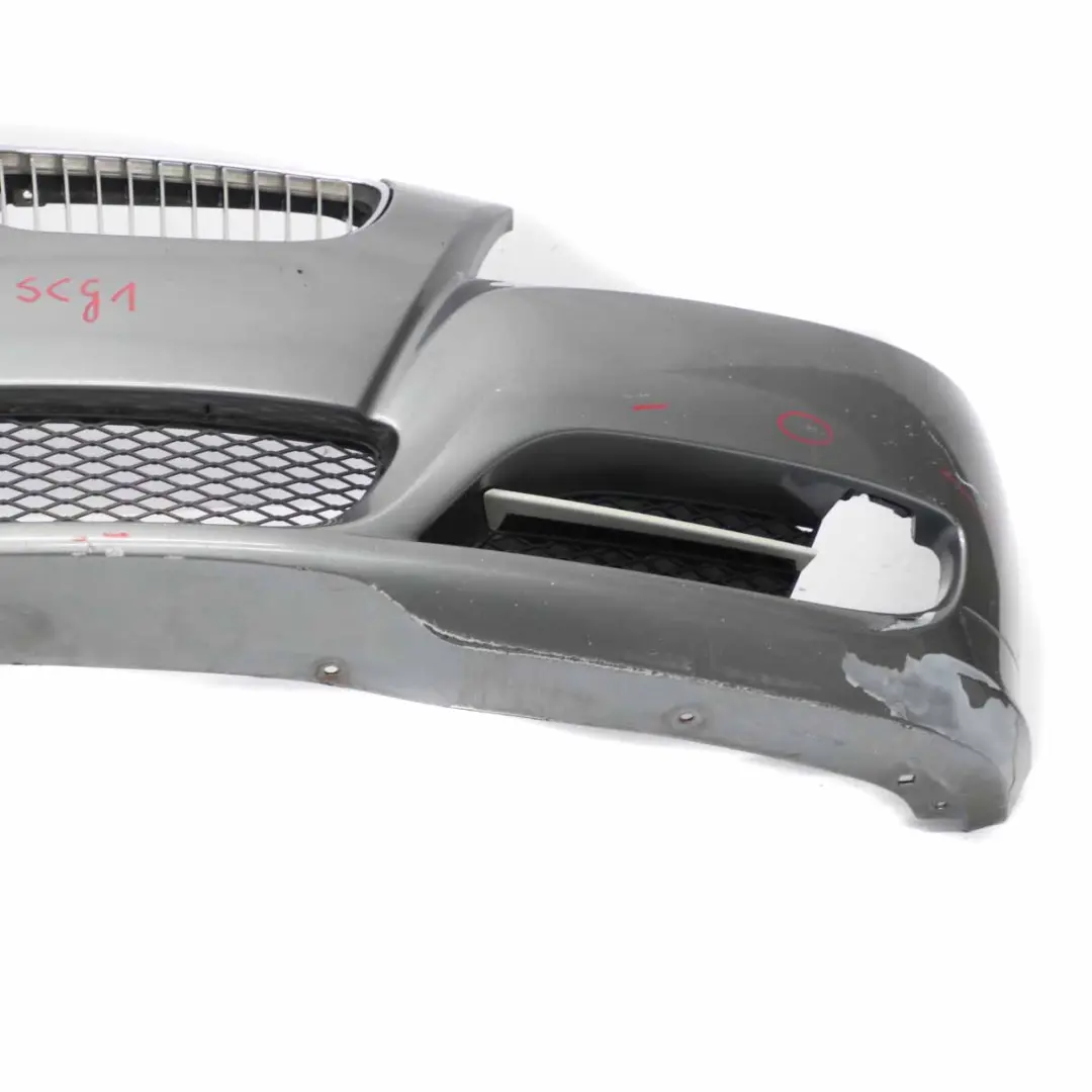 BMW E90 E91 LCI Front Bumper Trim Panel Complete Spacegrau Grey - A52 - SKU 0036837-SCG1 - Part number 0036837