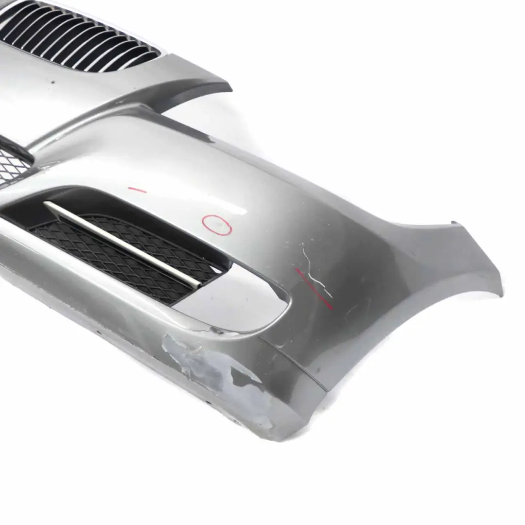 Front Bumper Trim Panel Complete Spacegrau Grey - A52 to BMW E90 E91 LCI with Part number 0036837 BMW E90 E91 LCI Front Bumper Trim Panel Complete Spacegrau Grey - A52 - SKU 0036837-SCG1 - Part number 0036837